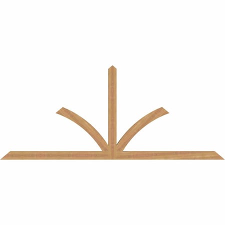 Ekena Millwork Richland Timber Gable Bracket, Western Red Cedar, 96"W x 40"H x 3 1/2"D x 3 1/2"F, 10/12 Pitch GBW096X40X0404RIC00SWR